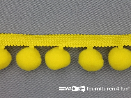 Bolletjesband - 40mm - fel geel