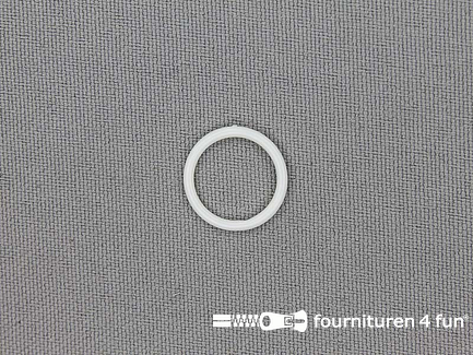 10 Stuks kunststof ring 12mm wit