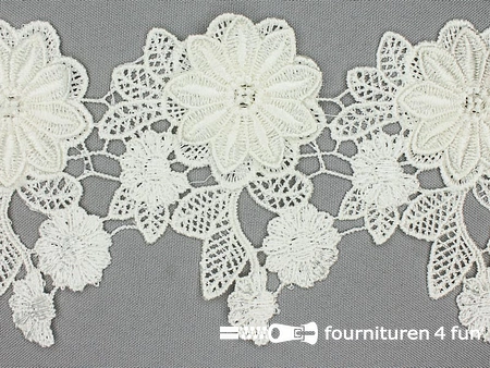 Bloemenkant 110mm ecru
