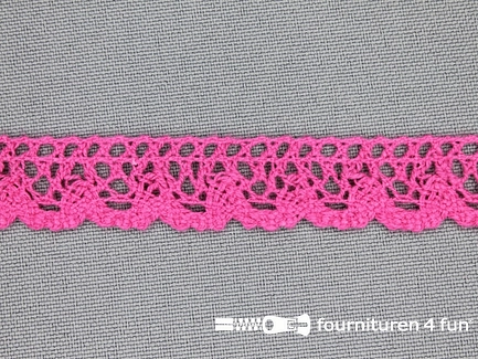 COUPON 9 meter Ibiza broderie 16mm fuchsia