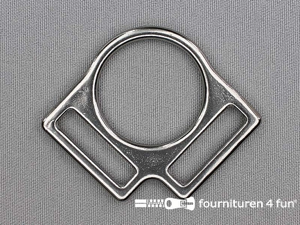 Halster driehoek - 2-weg halsterring - 27mm - roestvrij staal