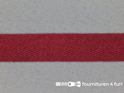 Rol 50 meter luxe keperband - 20mm - bordeaux-wijnrood