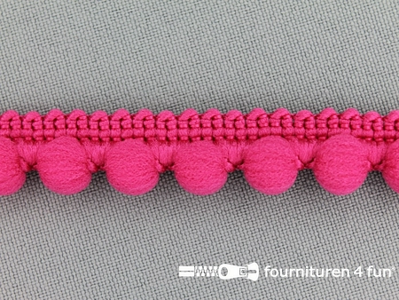 Bolletjesband - 15mm - fuchsia roze