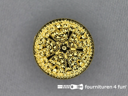 Gouden knoop 20mm retro