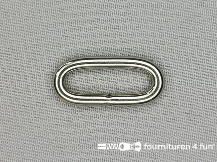 Schuifpassant - ovale ring - 26mm - roestvrij staal - heavy duty