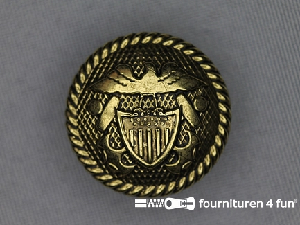 Gouden knoop 25mm wapen