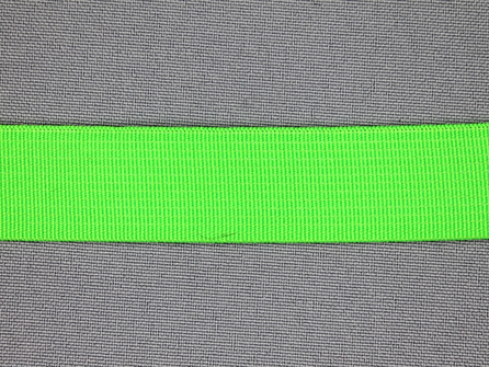 Gekleurd soepel elastiek 20mm neon groen
