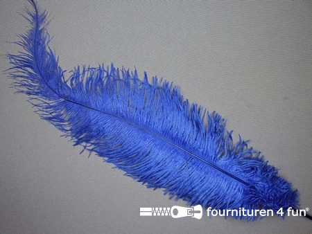 Struisvogelveer 250mm - 300mm kobalt blauw