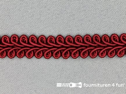Kaart 50 meter viscose galon 11mm bordeaux