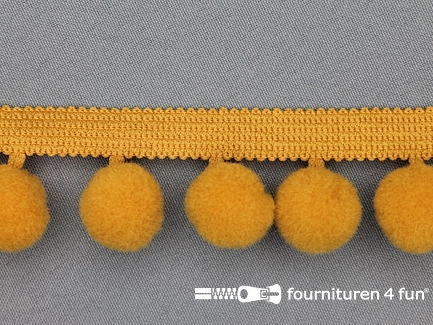 Bolletjesband - 40mm - oker geel