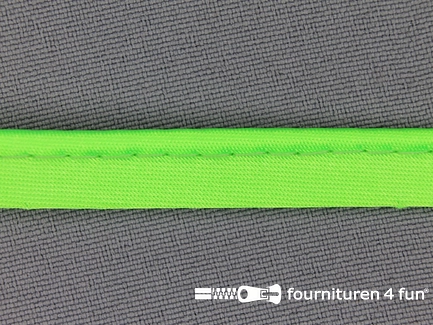 Satijnen paspelband 10mm neon groen 