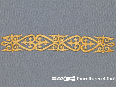 Barok applicatie 25x180mm goud