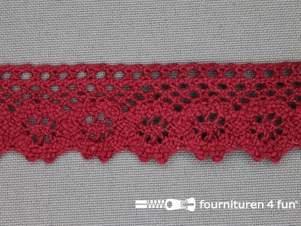 Ibiza broderie 23mm bordeaux