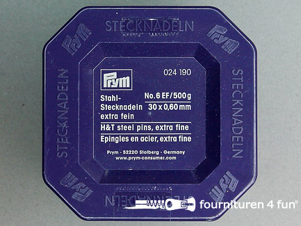Prym kopspelden staal - 0.60x30mm - extra fijn - 500 gram - 024190