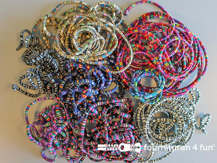 RESTPARTIJ Ibiza koord - 8mm - multicolor