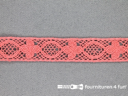 COUPON 7 meter Ibiza broderie 13mm perzik