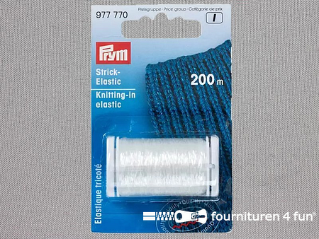 Prym brei elastiek transparant - 200 meter - 977770