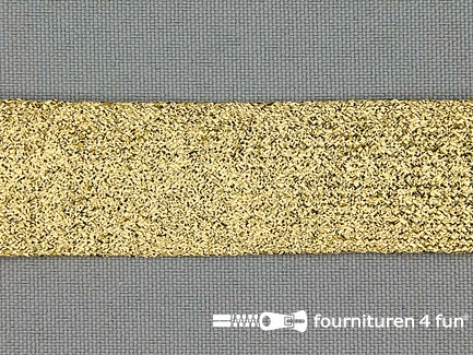 Kaart 50 meter goud band - lurex - 24mm