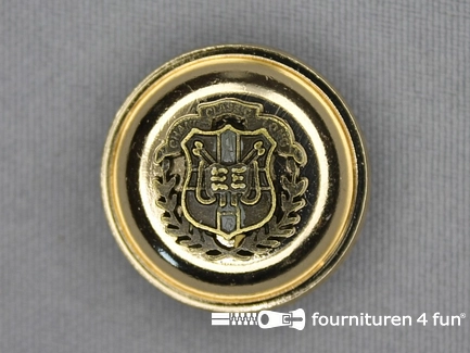 Gouden knoop 24mm wapen