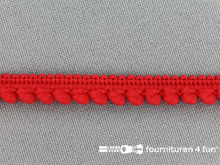 COUPON 23 meter Bolletjesband - 10mm - rood