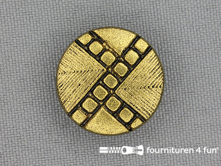Gouden knoop 20mm vintage design