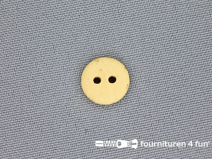 Houten knoop 13mm glad - licht hout