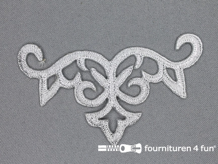 Zilver applicatie 95x50mm 
