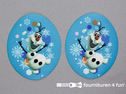Disney Frozen applicatie 74x88mm - set 2 stuks - Olaf