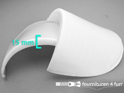 Schoudervullingen - 15mm - recht - wit