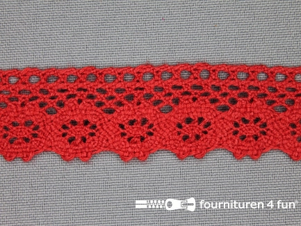 Ibiza broderie 23mm rood