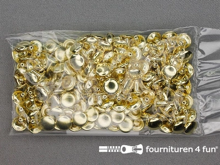 Siernieten 9mm goud - navulling - 100 stuks