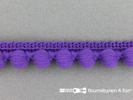 Bolletjesband - 15mm - paars