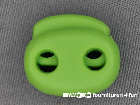 Koordstopper - 21mm - dubbel - lime groen