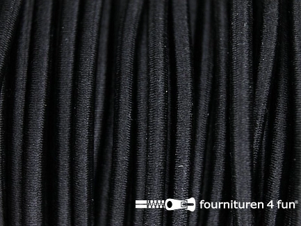 Rol 100 meter elastisch koord 2,5mm zwart