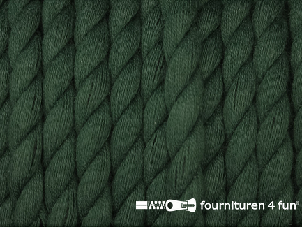 Katoen polyester koord 5mm flessen groen