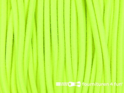 5 meter elastisch koord 2mm neon geel