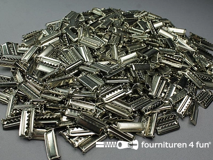 RESTPARTIJ - Ruim 400 stuks bretelversteller 25mm chroom - B-KEUZE
