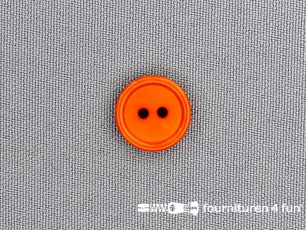 Kunststof knoop 15mm oranje