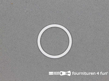 10 Stuks metalen ring 20mm wit