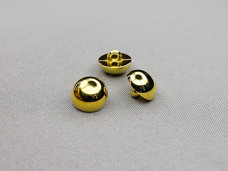 Gouden bolvormige knoop 15mm 
