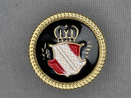 Gouden knoop 22mm wapen