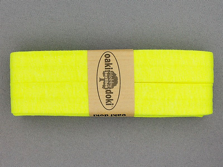 Oaki Doki Tricot biaisband - 20mm x 3 meter - neon geel (954)