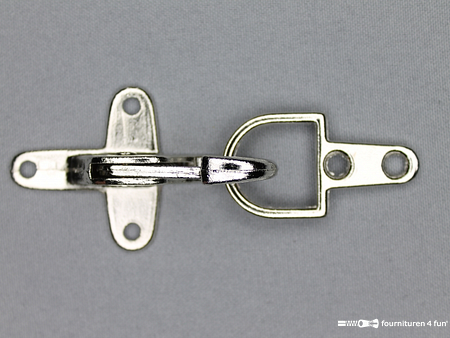 Koffer musketon - 41mm - chroom