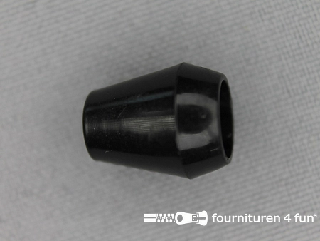 Koorduiteinde - kunststof - 12x14mm - zwart