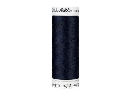 Mettler Seraflex - elastisch machinegaren - heel donker blauw (0821)