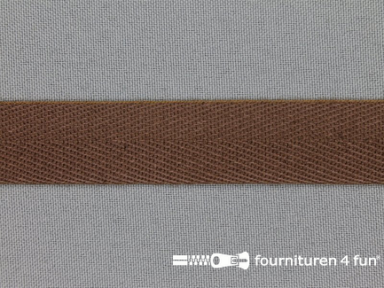 Rol 50 meter luxe keperband - 20mm - cacao bruin