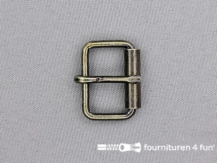 Metalen rolgesp - 26mm - brons