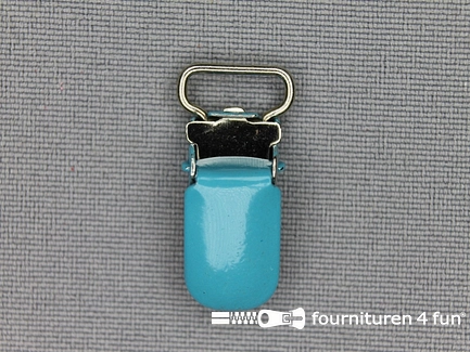 Bretelclips - 10mm - aqua blauw