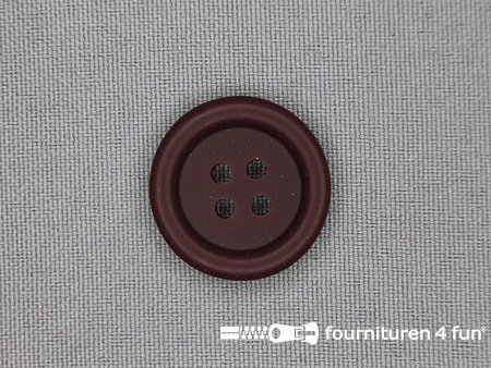Mantel knoop 23mm bordeaux rood
