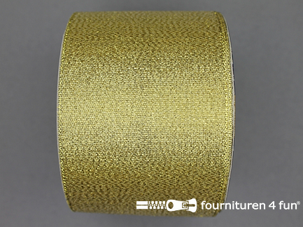 Rol 25 meter goud lint - 64mm 